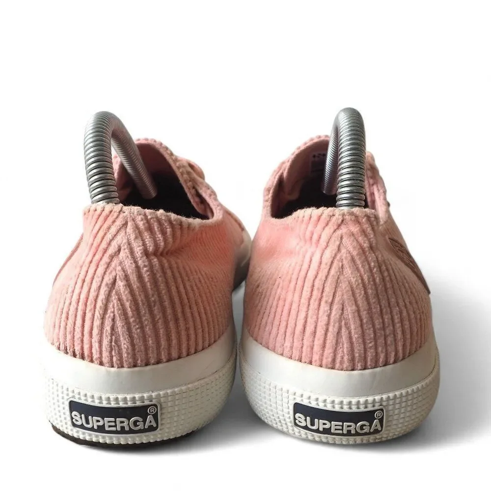 Superga x‎ Something Navy 2750 Corduroy Casual Sneakers Dusty Pink Women's 9